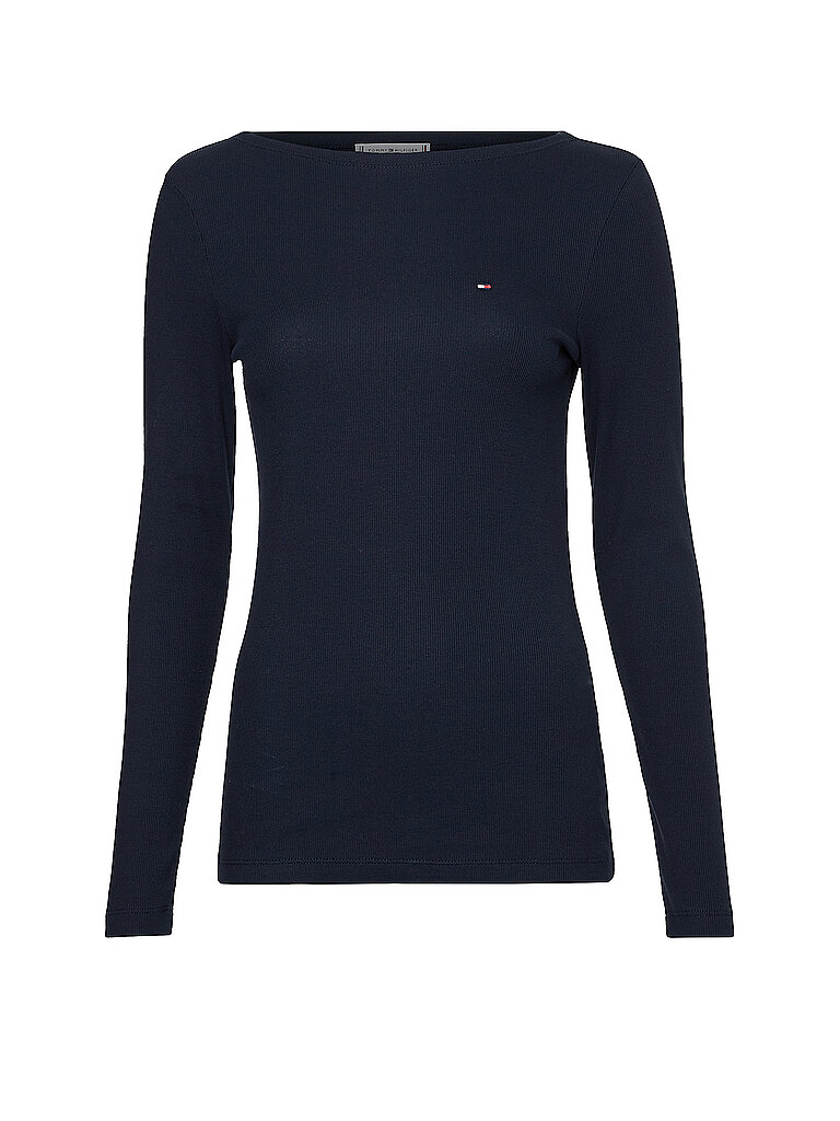 TOMMY HILFIGER Langarmshirt Slim Fit  blau | M